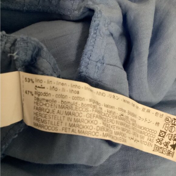 ZARA Join Life Midi Dress Linen Blend Sz XS NWT - Picture 11 of 12